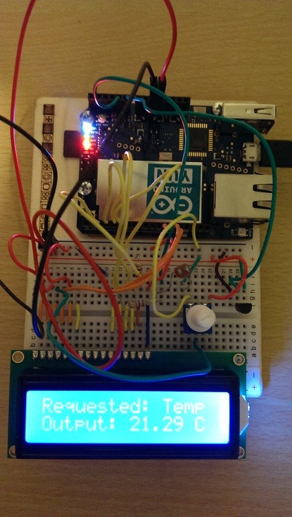Arduino With Output Display Arduino with temperature output